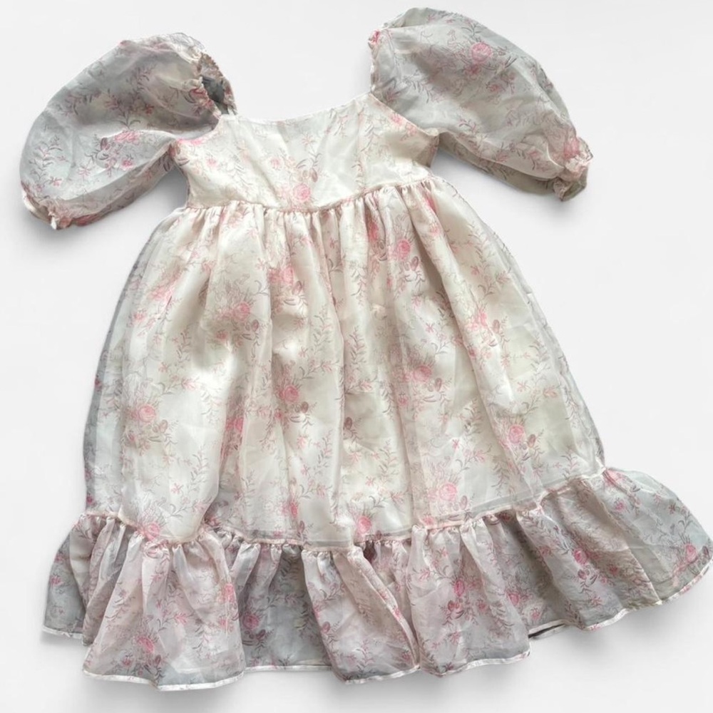 Dreamy Pink & White Babydoll Dress
